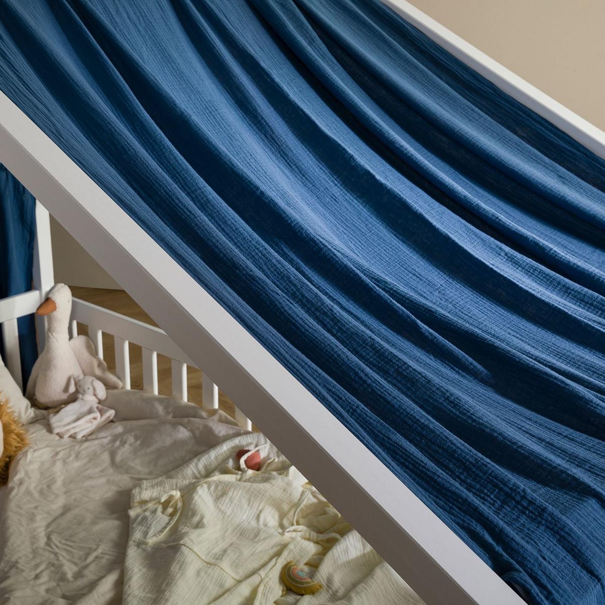 HAUSBETT-HIMMEL LIAN - Dunkelblau, Textil - IDIMEX