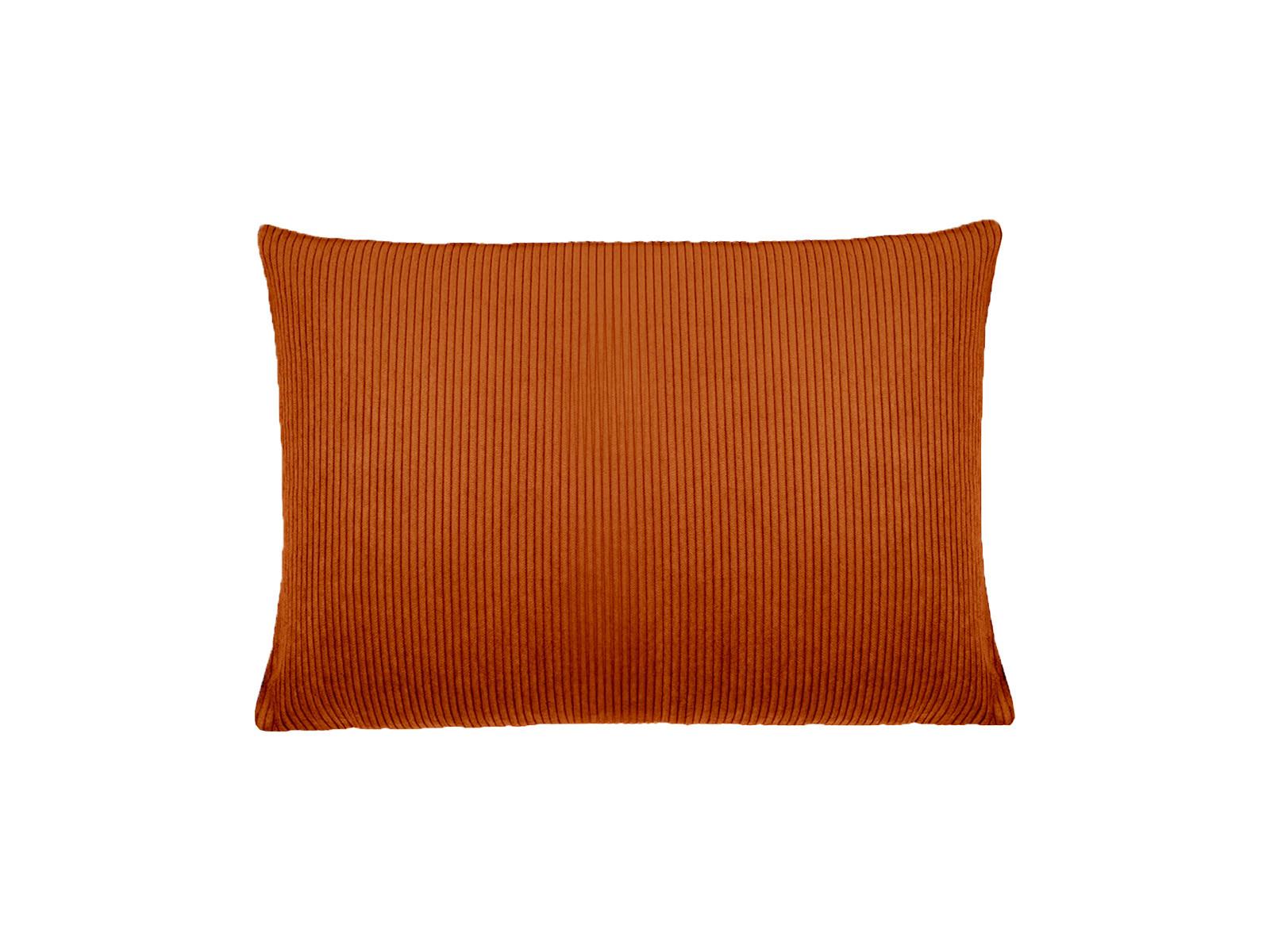 KISSENHÜLLE HYggelig No.1 rost-rot Cord-Samt 25/35 cm - Orange, Textil (25/35cm) - beties Heimtextil