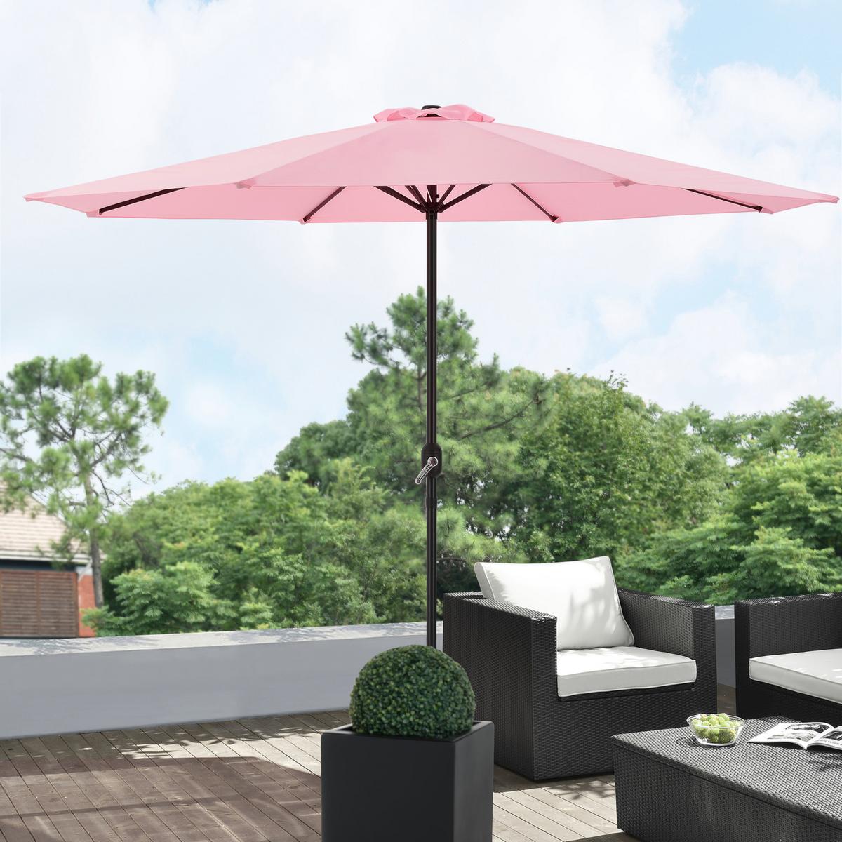 SONNENSCHIRM Budapest - Hellrosa, Textil/Metall (300/300cm) - casa.pro