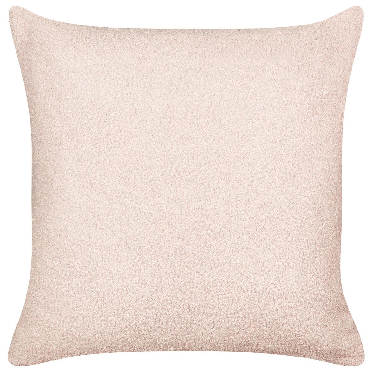 DEKOKISSEN 2er-Set Pastellrosa 45/45 cm Leuzea - Pink, Textil (45/45cm) - Beliani