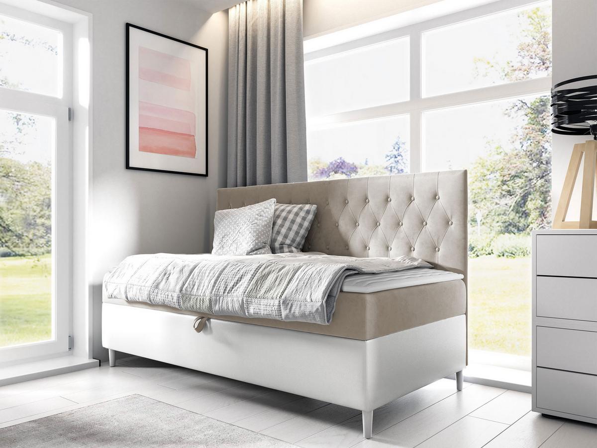 BOXBETT Filip Junior 2 - H3 - Creme/Weiß, Holz (100/200cm) - MIRJAN24