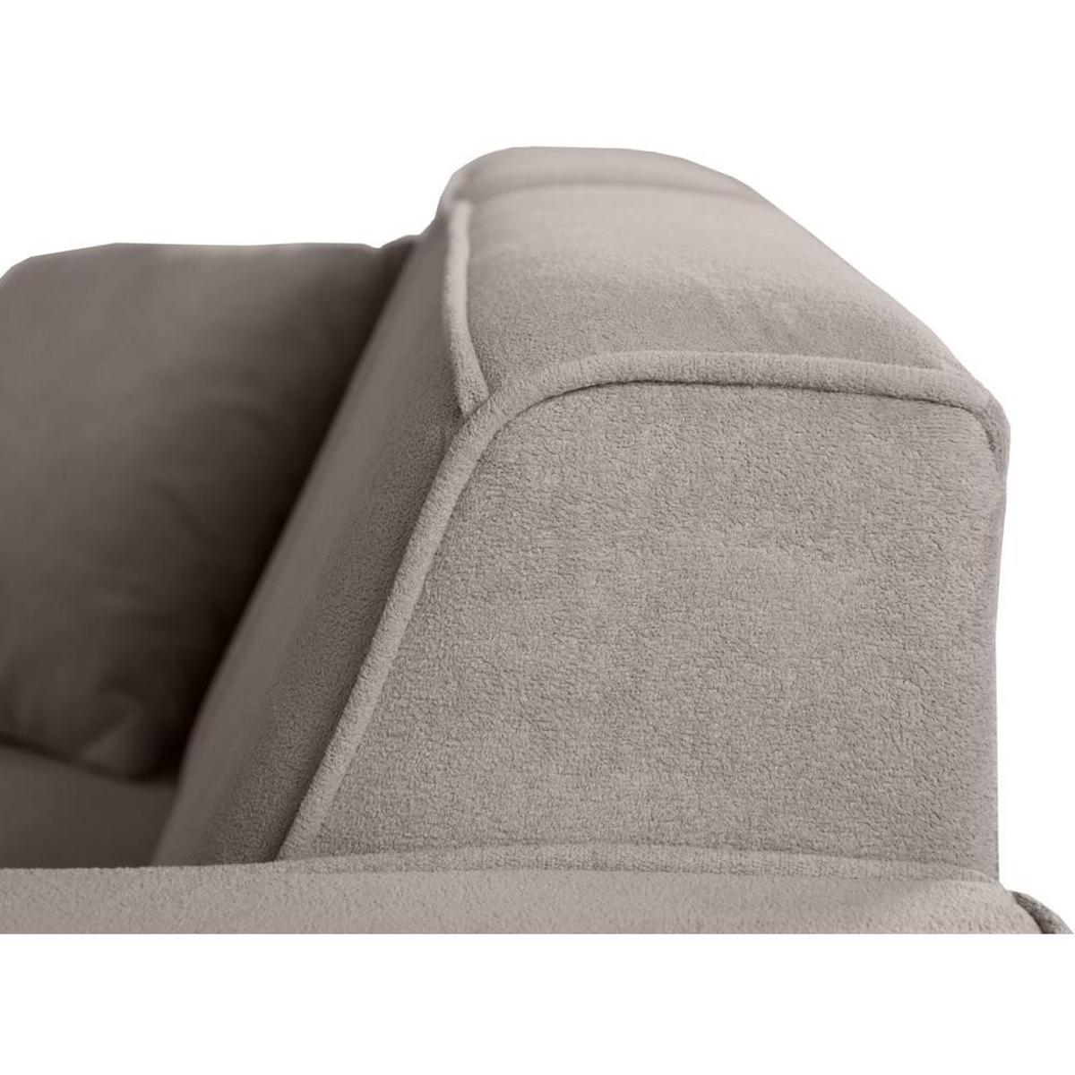 2-SITZER SOFA Pedro ohne Schlaffunktion cappuccino - Schwarz/Cappuccino, Textil (185/75/88cm) - Beautysofa