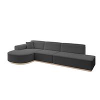 ECKSOFA Ottomane Links ARRIO-L2 - 328x171x83 cm Grau - Grau, Holzwerkstoff/Textil (328/171cm) - ALTDECOR