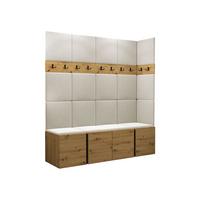 GARDEROBEN-SET Orion II - Beige/Eiche Artisan, Holzwerkstoff/Kunststoff (168/186/46cm) - MIRJAN24