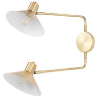 WANDLEUCHTE Gold Kadassa - Goldfarben, Metall (84/38/20cm) - Beliani