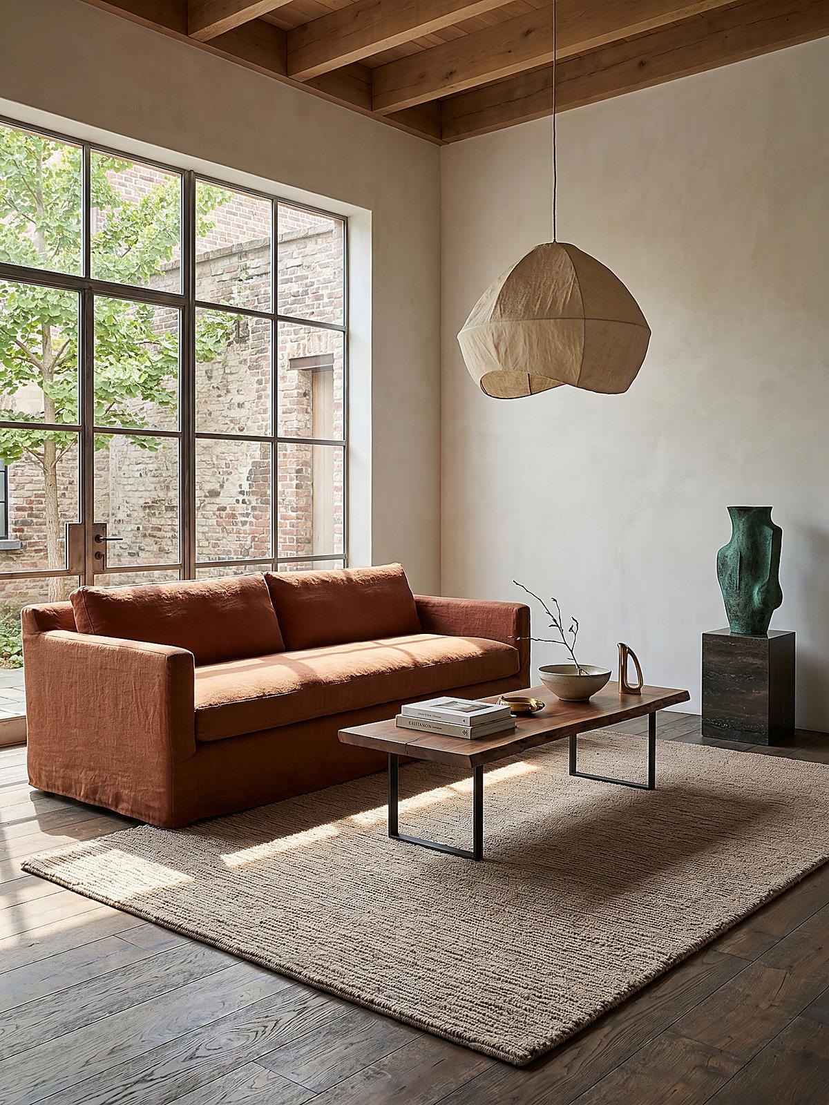 WOLLTEPPICH ALNE, einfarbig, Natur, 120 x 170 cm - Beige, Textil (170/120cm) - KADIMA DESIGN