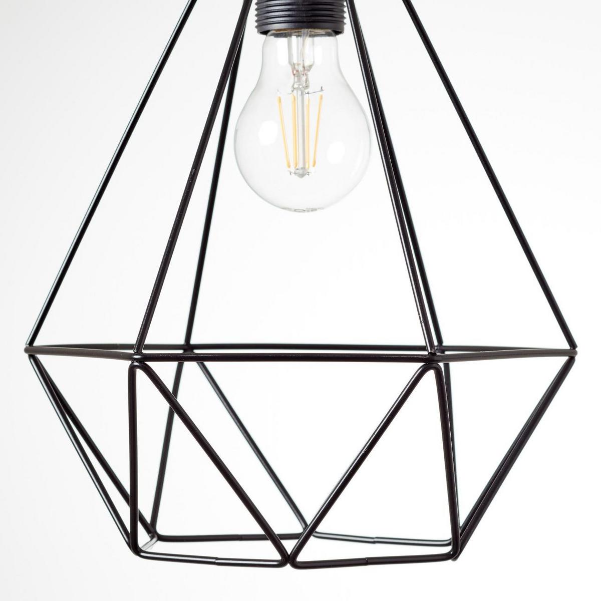 PENDELLEUCHTE Drewno 99530/76 - Schwarz, Holz (25/25/110cm) - Brilliant