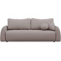 3-SITZER SOFA Nubelle Dunkelbeige Chenille-Bezug, wasserabweisend - Greige/Schwarz, Kunststoff/Textil (244/85/93cm) - Selsey