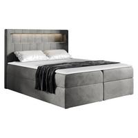 BOXBETT Aspen - H3 - Grau, Holz/Textil (160/200cm) - MIRJAN24
