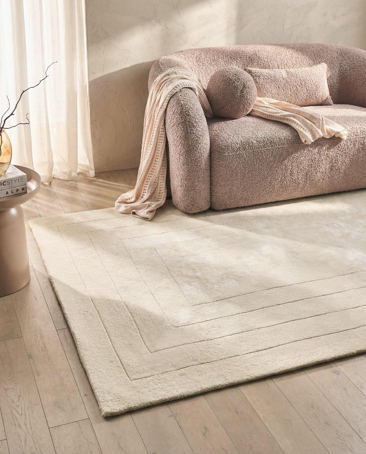 TEPPICH Hellbeige 160/230 cm Viskose Amado - Beige, Textil (160/230cm) - Beliani