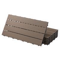 BODENPLATTE 3er Set - Dunkelbraun, Holzwerkstoff (60/30/2cm) - ECD-Germany