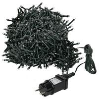 LED CLUSTER LICHTERKETTE 36m 1800LED Extra-Warmweiß Innen/Außen IP44 - Dunkelgrün, Kunststoff (3600cm) - ECD-Germany