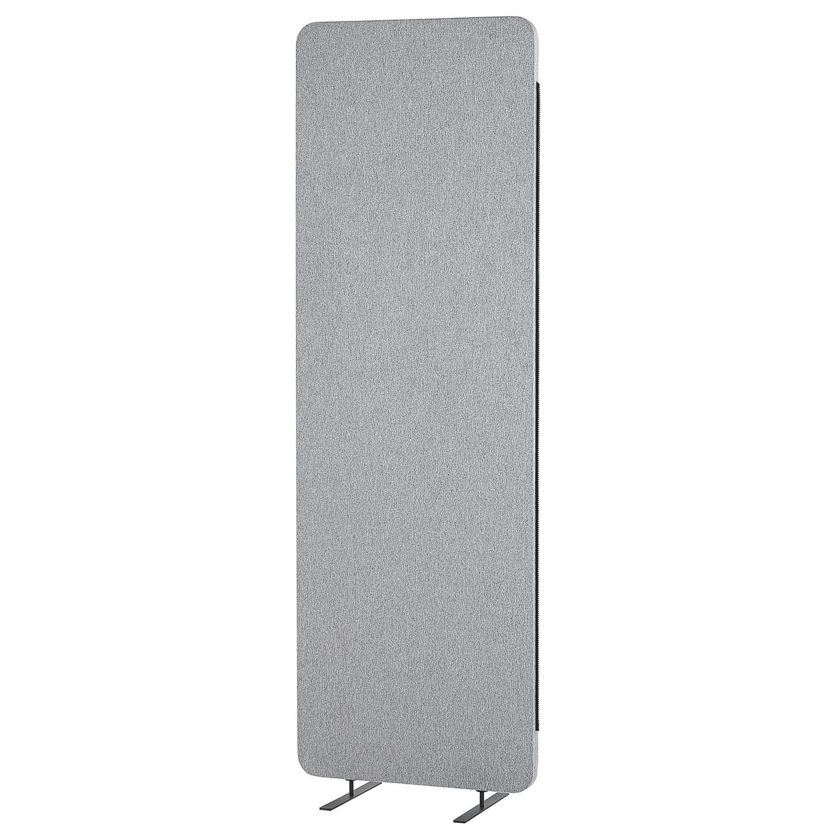 BÜRO-RAUMTEILER 184/184 cm Hellgrau Standi - Hellgrau/Grau, Textil (184/184/30cm) - Beliani