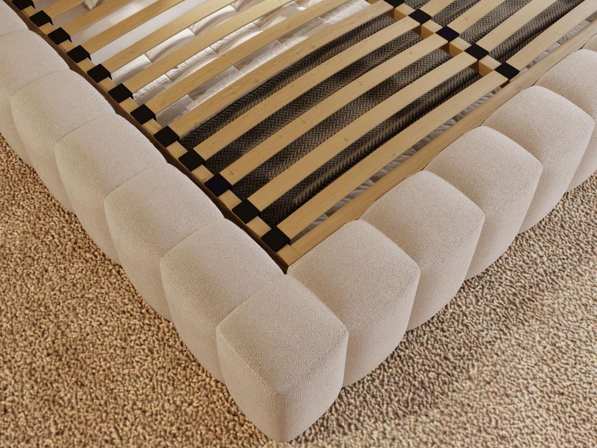 POLSTERBETT Rotto 180x200 Beige - Beige/Naturfarben, Holz/Kunststoff (180/200cm) - Graingold