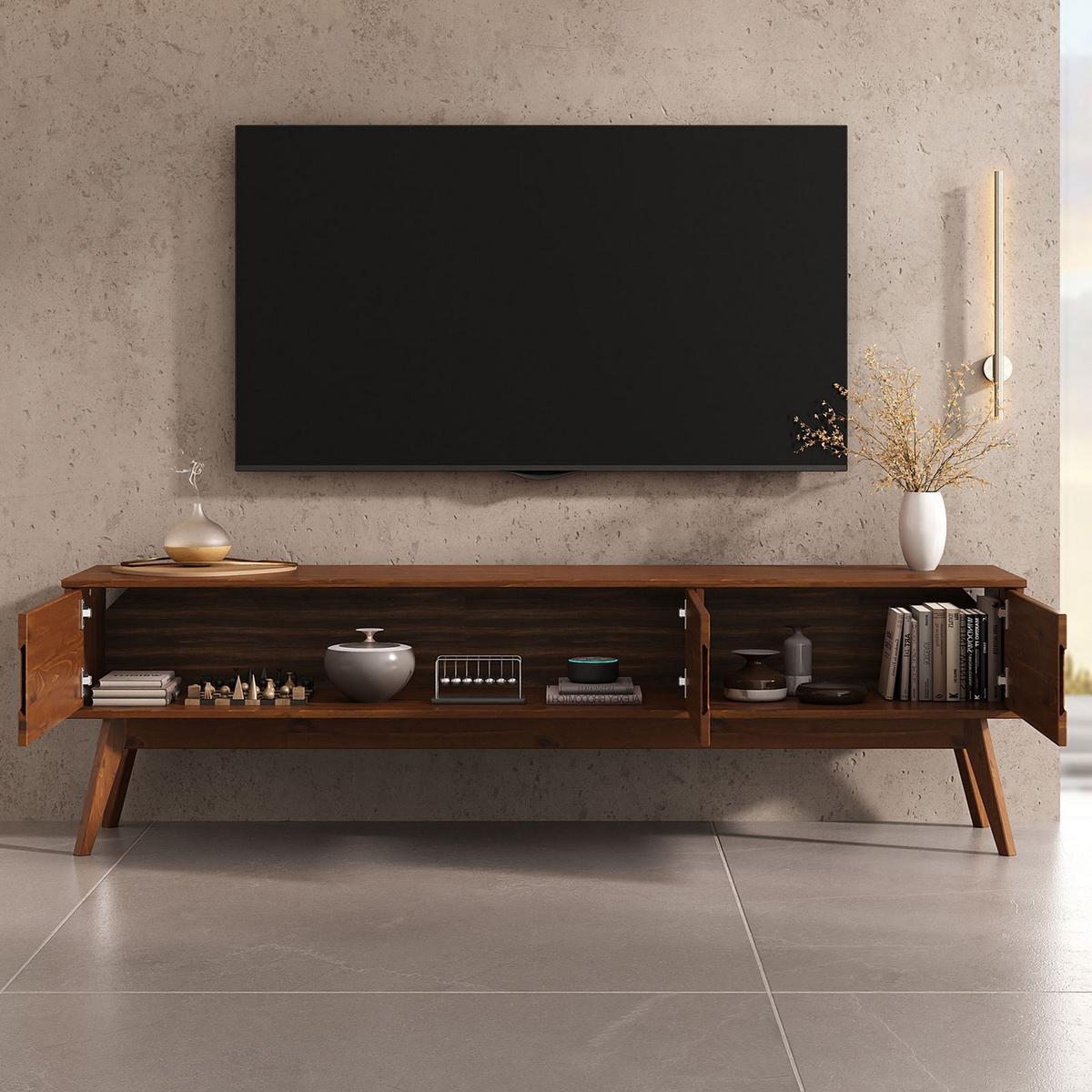 LOWBOARD TIVOLI Kastanie - Kastanienfarben, Holz (180/52/41cm) - IDIMEX