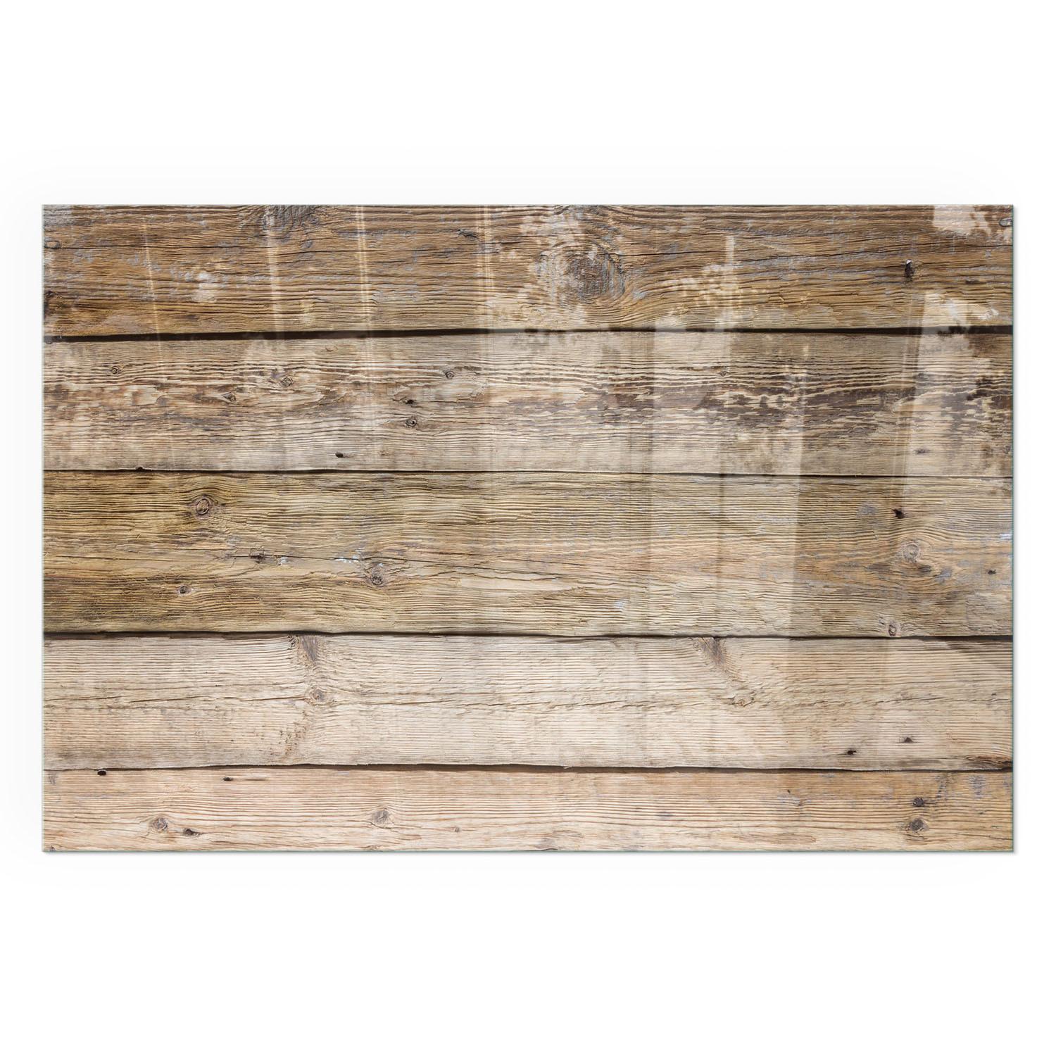 GLASPLATTE für Kamin 120x80 cm - Beige, Glas (120/80/0.4cm) - TULUP