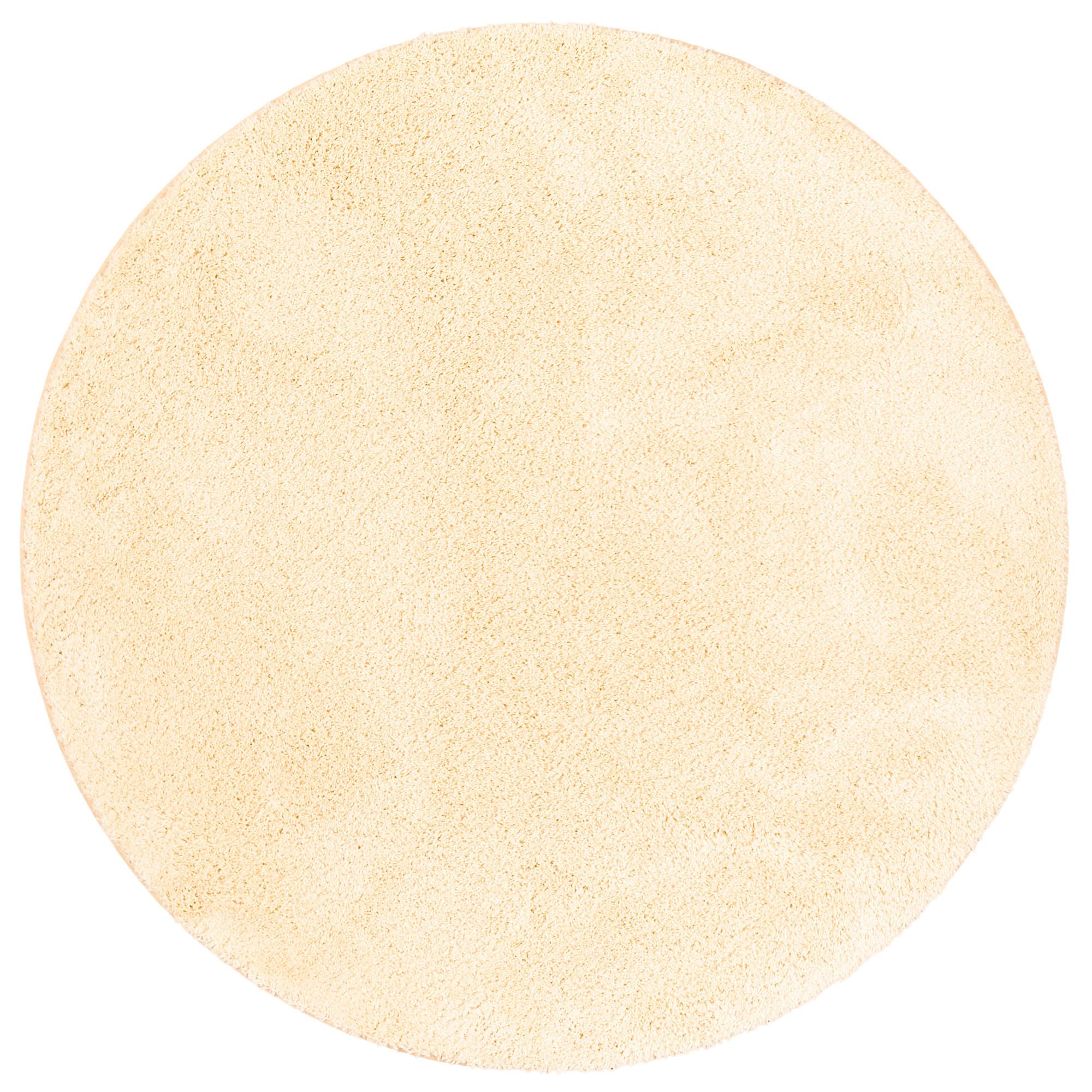 HOCHFLOR SHAGGY TEPPICH PALACE RUND - Naturfarben, Textil (133/133cm) - Snapstyle