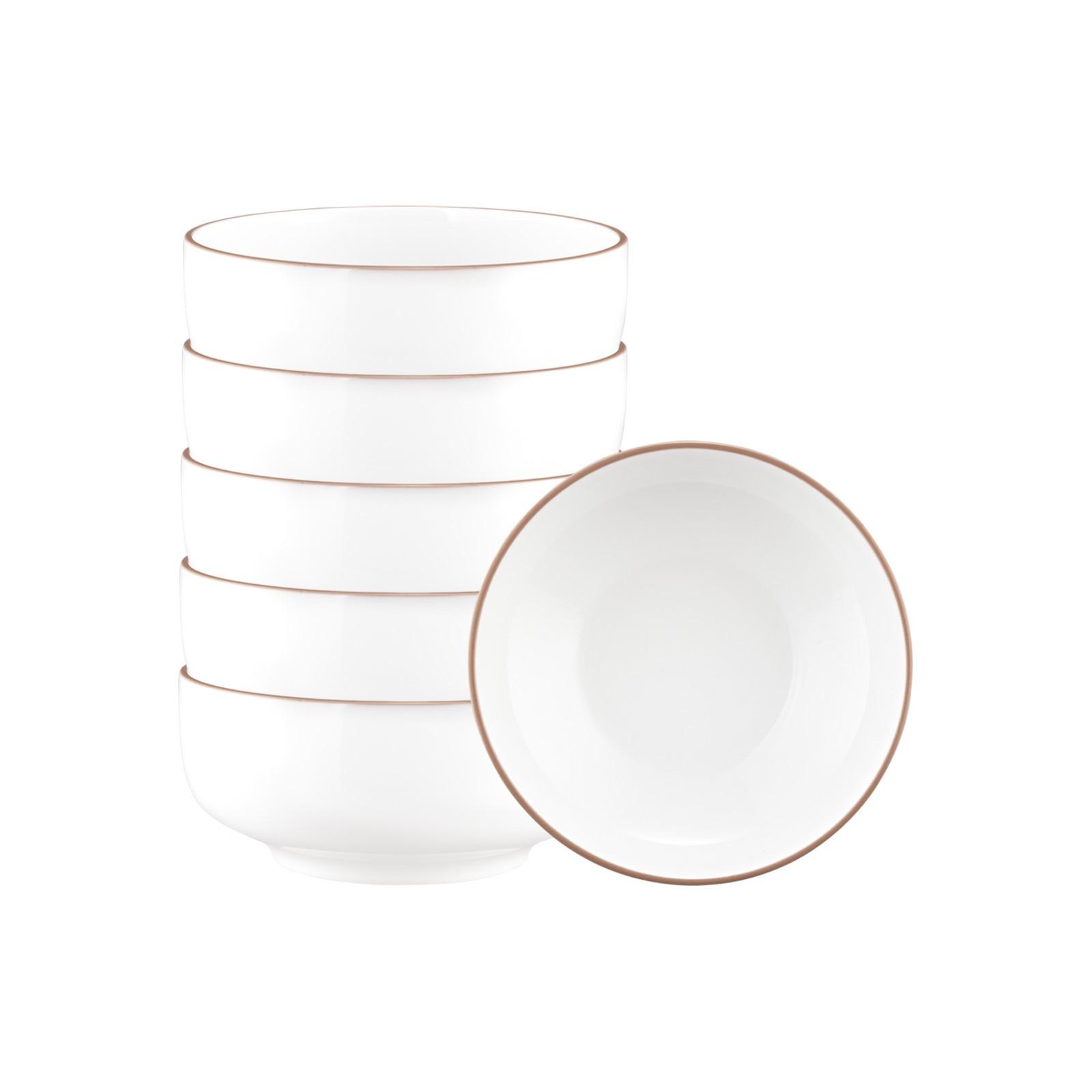 MÜSLISCHALEN Sento Home Pure Lines Cocoa Brown ø 15,4 cm 6er Set - Hellbraun, Keramik (15.4cm) - Seltmann Weiden