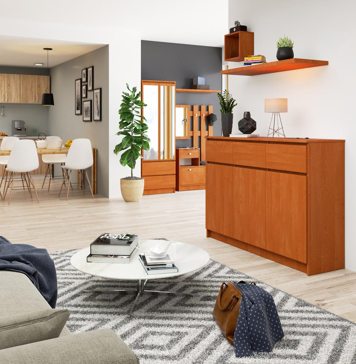 KOMMODE Erlefarben 99/138/40 - Erlefarben, Holzwerkstoff (138/99/40cm) - RAUMHIRSCH FURNITURE