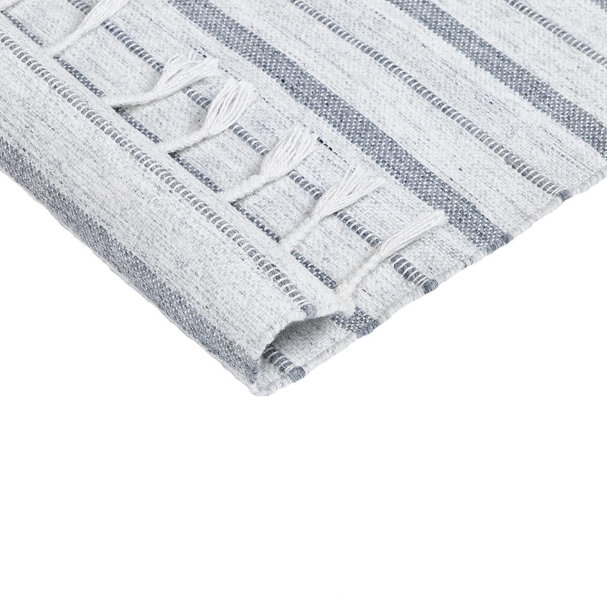 OUTDOOR-TEPPICH Bademli 200/140 cm - Weiß, Kunststoff (140/200cm) - Beliani