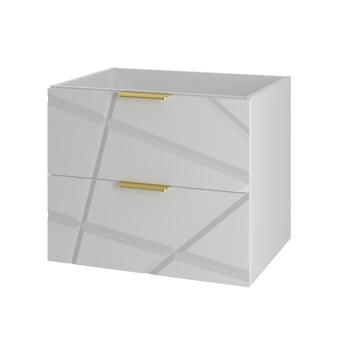 WASCHTISCHUNTERSCHRANK 60cm Aurora Weiß - Weiß, Holzwerkstoff (60/50/45.8cm) - Petits-meubles