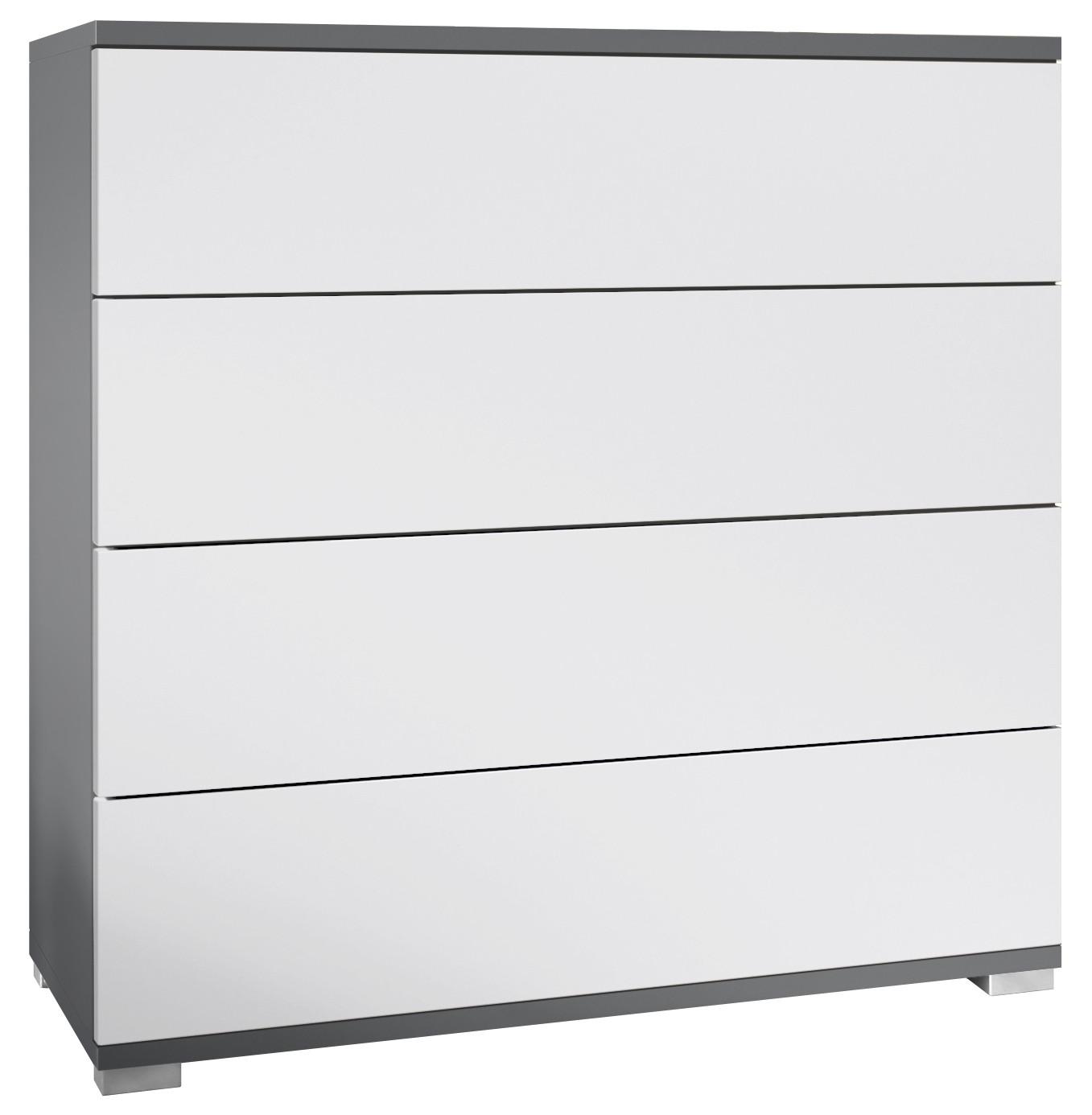 KOMMODE Pavos Weiß matt - Weiß, Holzwerkstoff (76/76/35cm) - Vladon