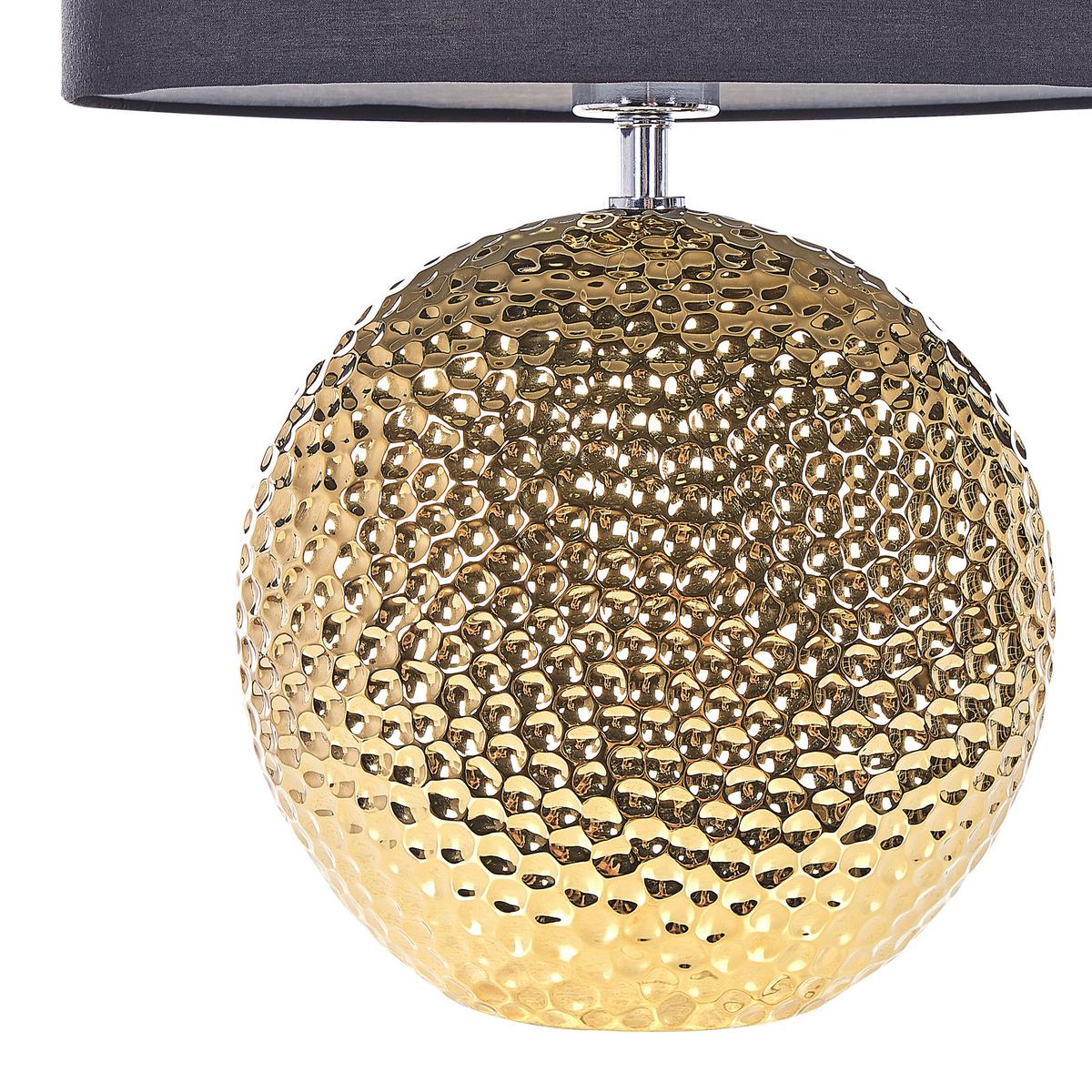 TISCHLAMPE Nasva 35/35/51 cm - Schwarz, Keramik (35/35/51cm) - Beliani