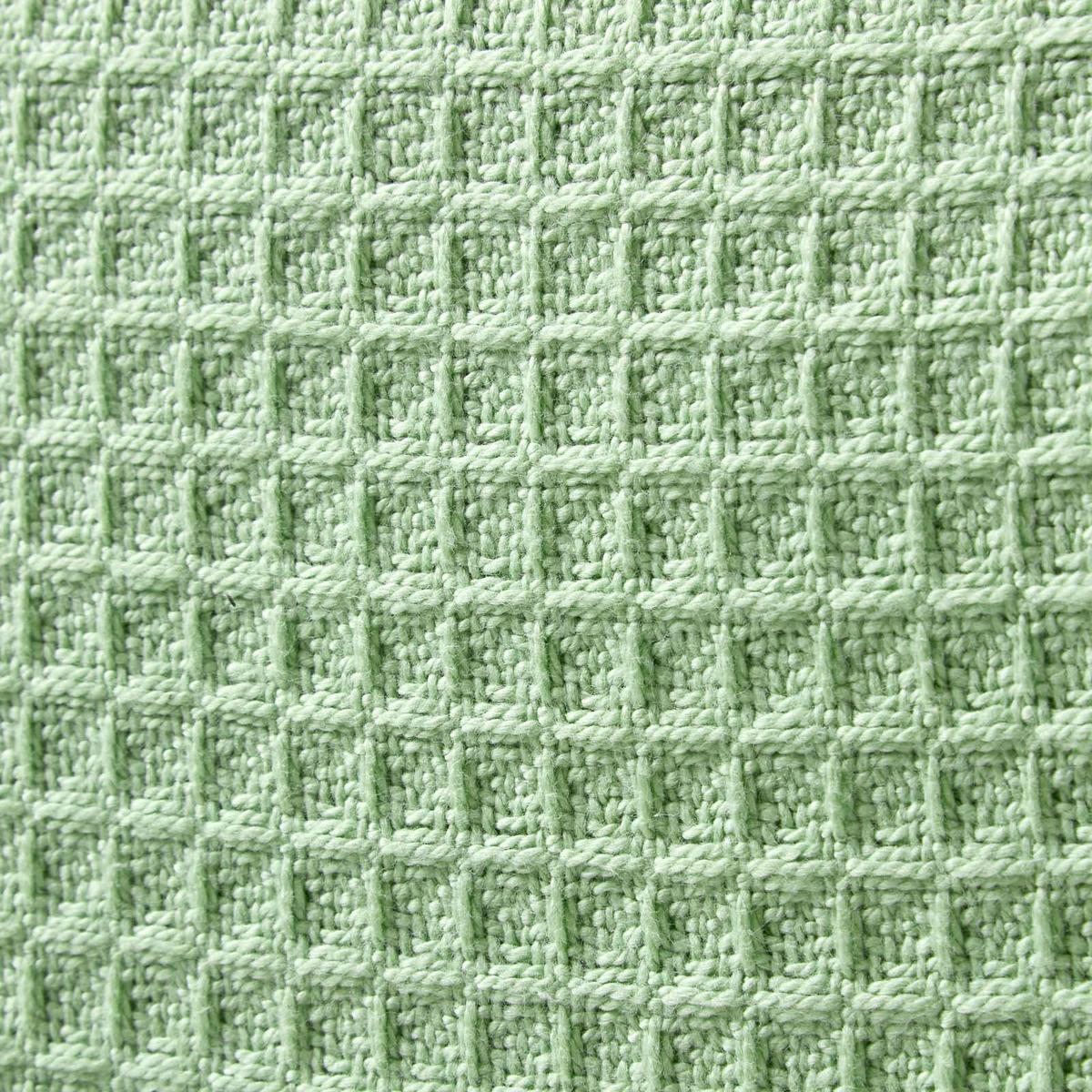 BABYDECKE Waffelpiqué 125/150 cm, Bio-Baumwolle - Grün, Textil (125/150cm) - Homescapes