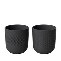 BECHER Manufacture Collier Noir 290 ml 2-tlg. - Schwarz, Keramik (0.29L) - Villeroy & Boch