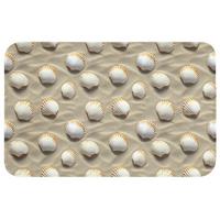 WC-VORLEGER Muscheln - Sand - Maritim Toilettenteppich 80x50 cm - Sandfarben, Textil (80/1cm) - OnlyWow