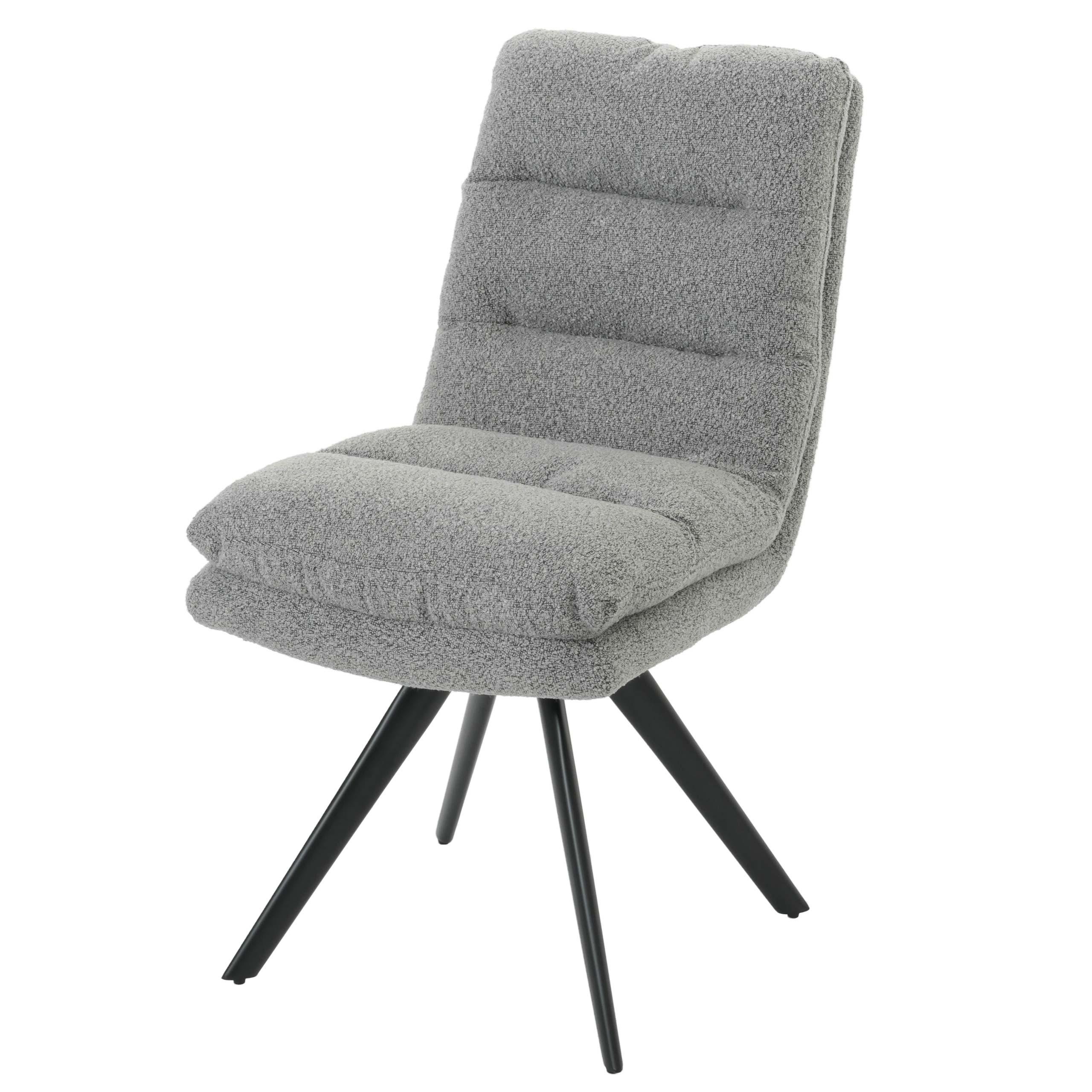 ESSZIMMERSTUHL Grau - Hellgrau/Grau, Textil (48/92/68cm) - MCW
