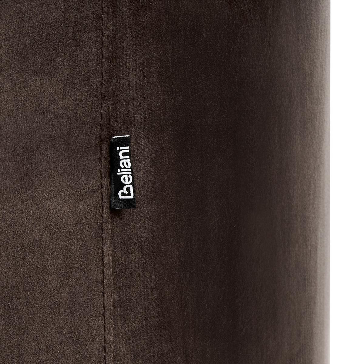 2-SITZER-SOFA Samtstoff Dunkelbraun Savar - Dunkelbraun/Schwarz, Textil (183/75/85cm) - Beliani