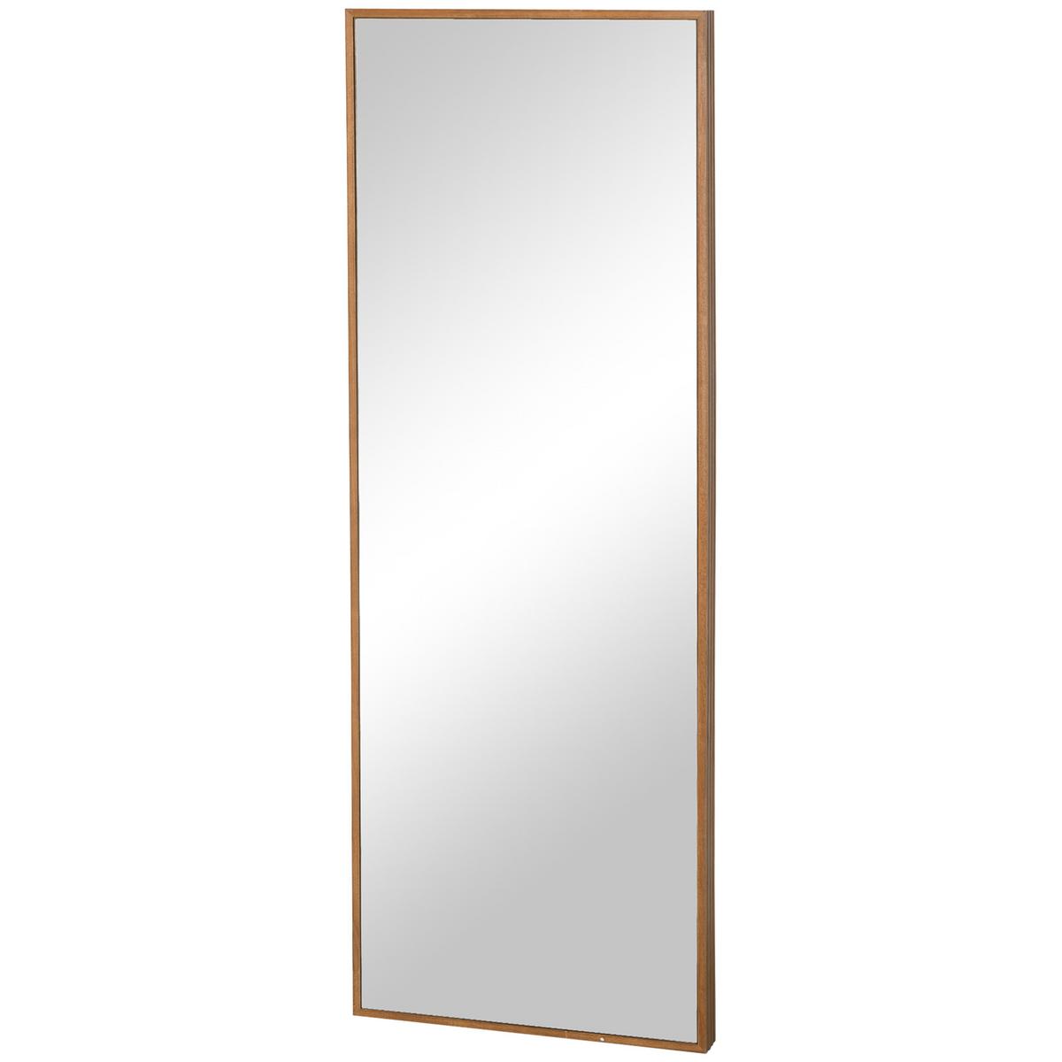 WANDSPIEGEL - Naturfarben, Glas/Holzwerkstoff (48/125/45cm) - HOMCOM