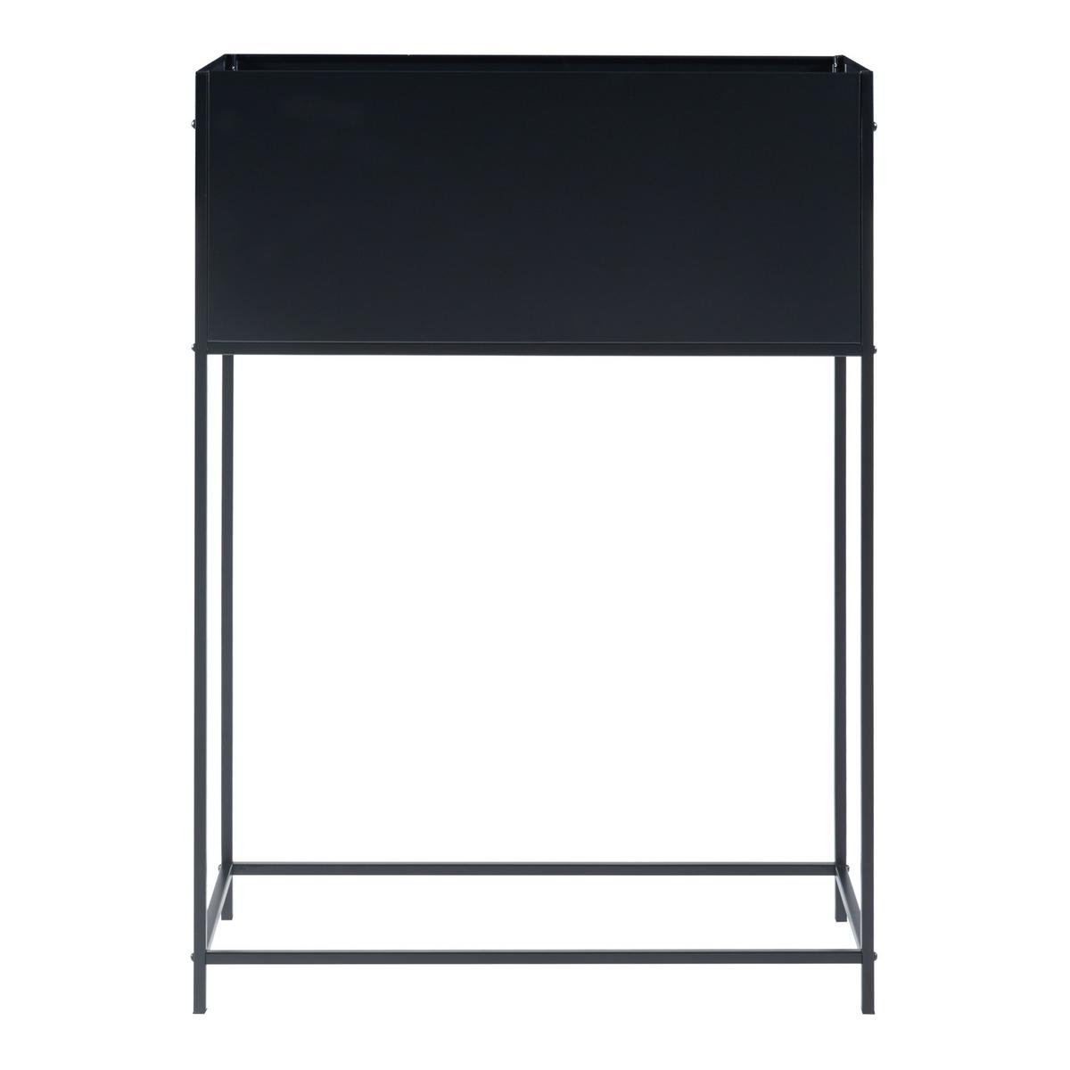 PFLANZENSTÄNDER Porsgrunn - Schwarz, Metall (70/100/30cm) - [en.casa]
