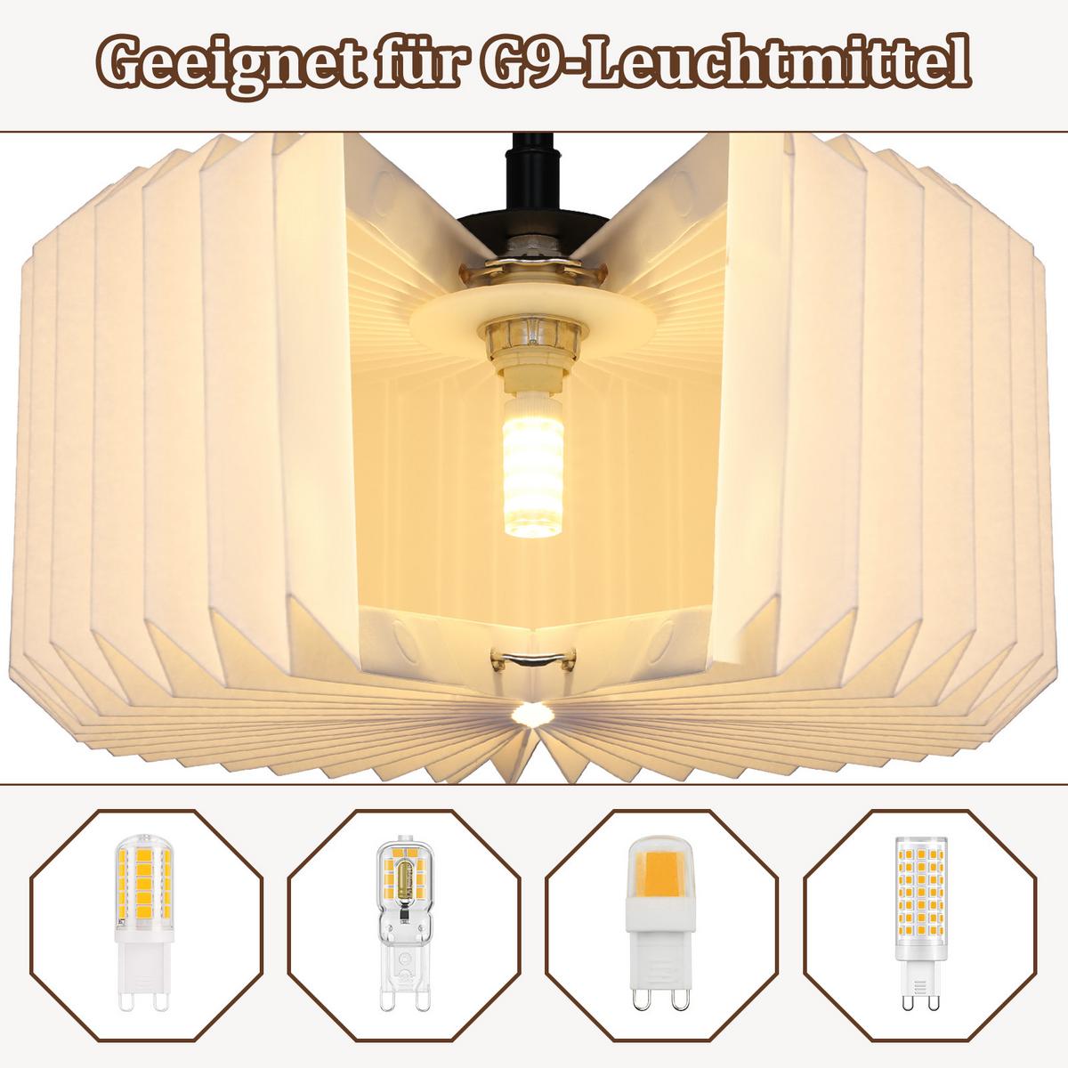 HÄNGELEUCHTE Brenn 24/144/68 cm - Weiß, Papier (68/24/144cm) - ZMH