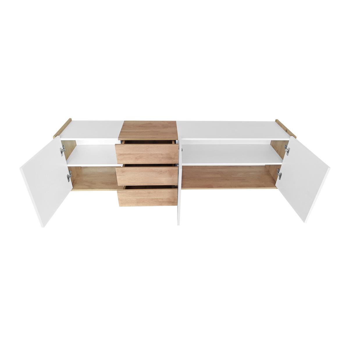 TV-ELEMENT Weiß 171.5/35/47 cm - Weiß, Holz (35/47/172cm) - Urban Meuble
