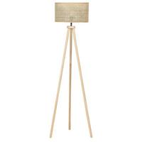 STEHLAMPE Penton 50/50/150 cm - Naturfarben, Holz (50/50/150cm) - Beliani