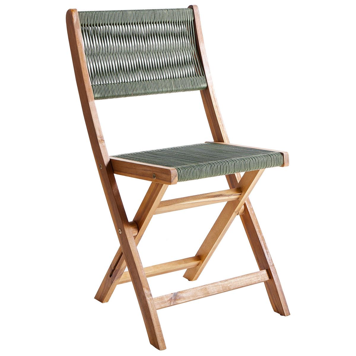 BISTRO-SET 2-Sitzer Grün Prossedi - Hellbraun/Grün, Holz - Beliani