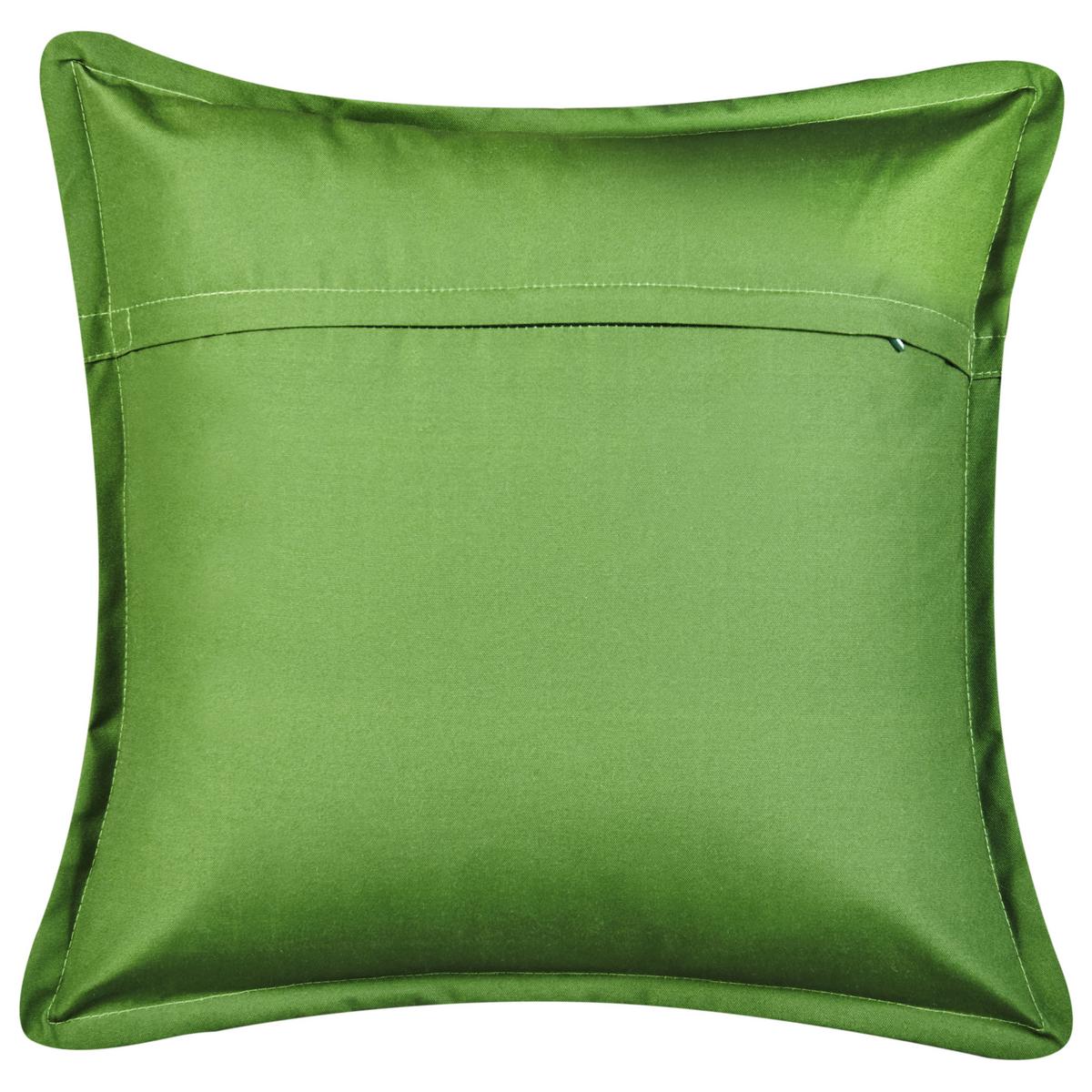 GARTENKISSEN 3er-Set Grün 30/50 cm Seaside - Weiß/Grün, Textil (50/12/45cm) - Beliani
