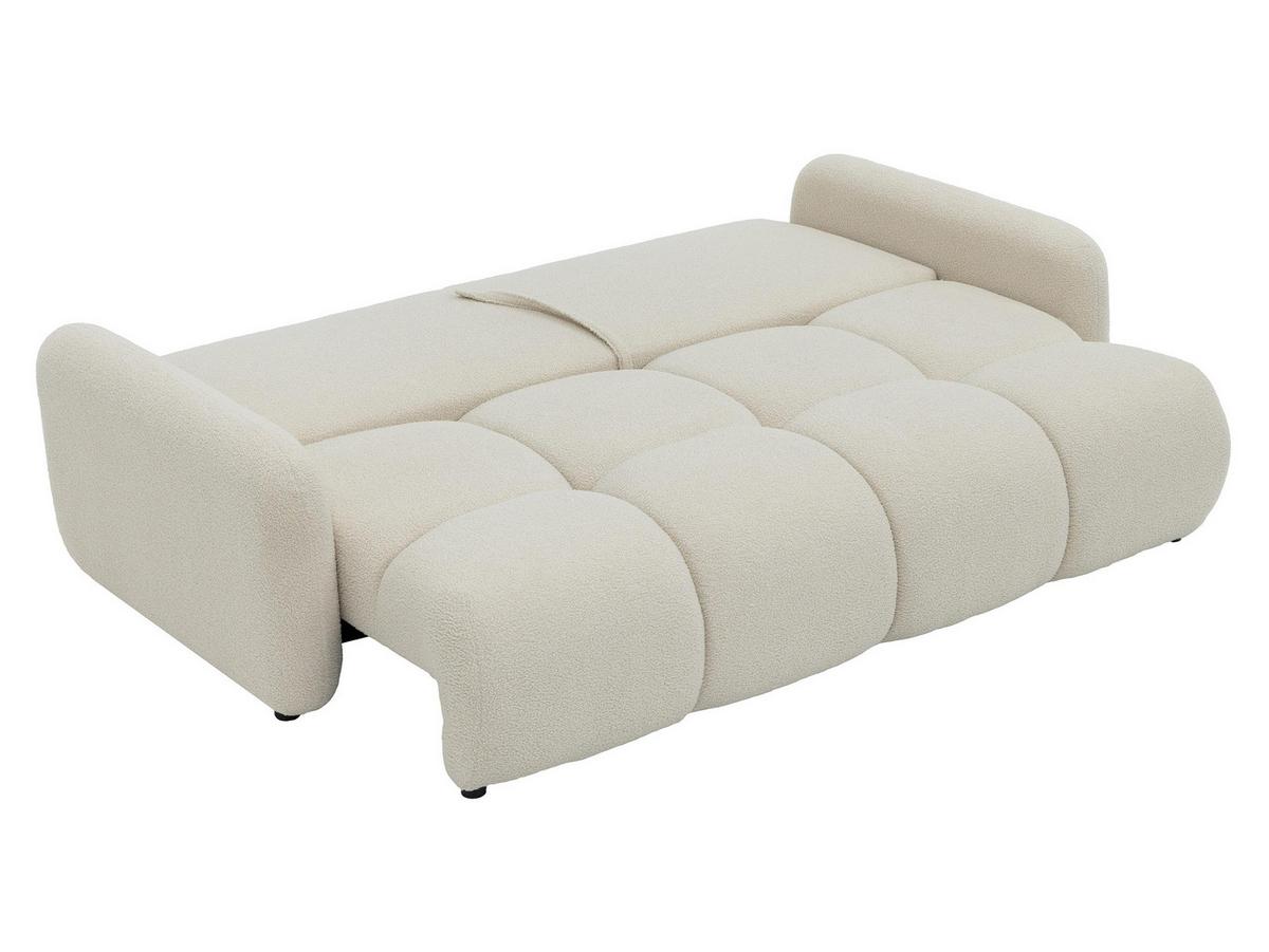 SCHLAFSOFA Sandy - Sandfarben/Schwarz, Holz/Kunststoff (232/94/121cm) - MIRJAN24