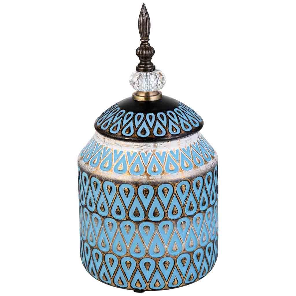 VASE aus Keramik, blau, 16x31cm - Blau, Keramik (31cm) - Wanderlust