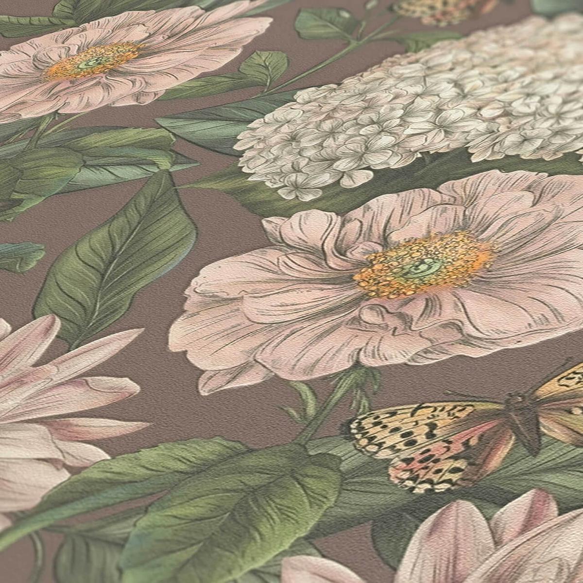 VLIESTAPETE Bunt 53/1005 cm - Braun, Textil (53/1cm) - KUNSTLOFT