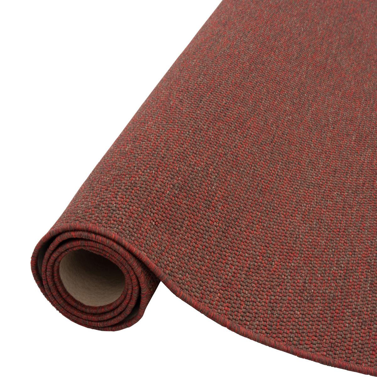 FLACHGEWEBE NATUR TEPPICH BENTZON - Rot, Textil (160/240cm) - Snapstyle