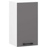 HÄNGESCHRANK Weiß, Graphit Grau 58/30/30 - Graphitfarben/Weiß, Holzwerkstoff (30/58/30cm) - RAUMHIRSCH FURNITURE