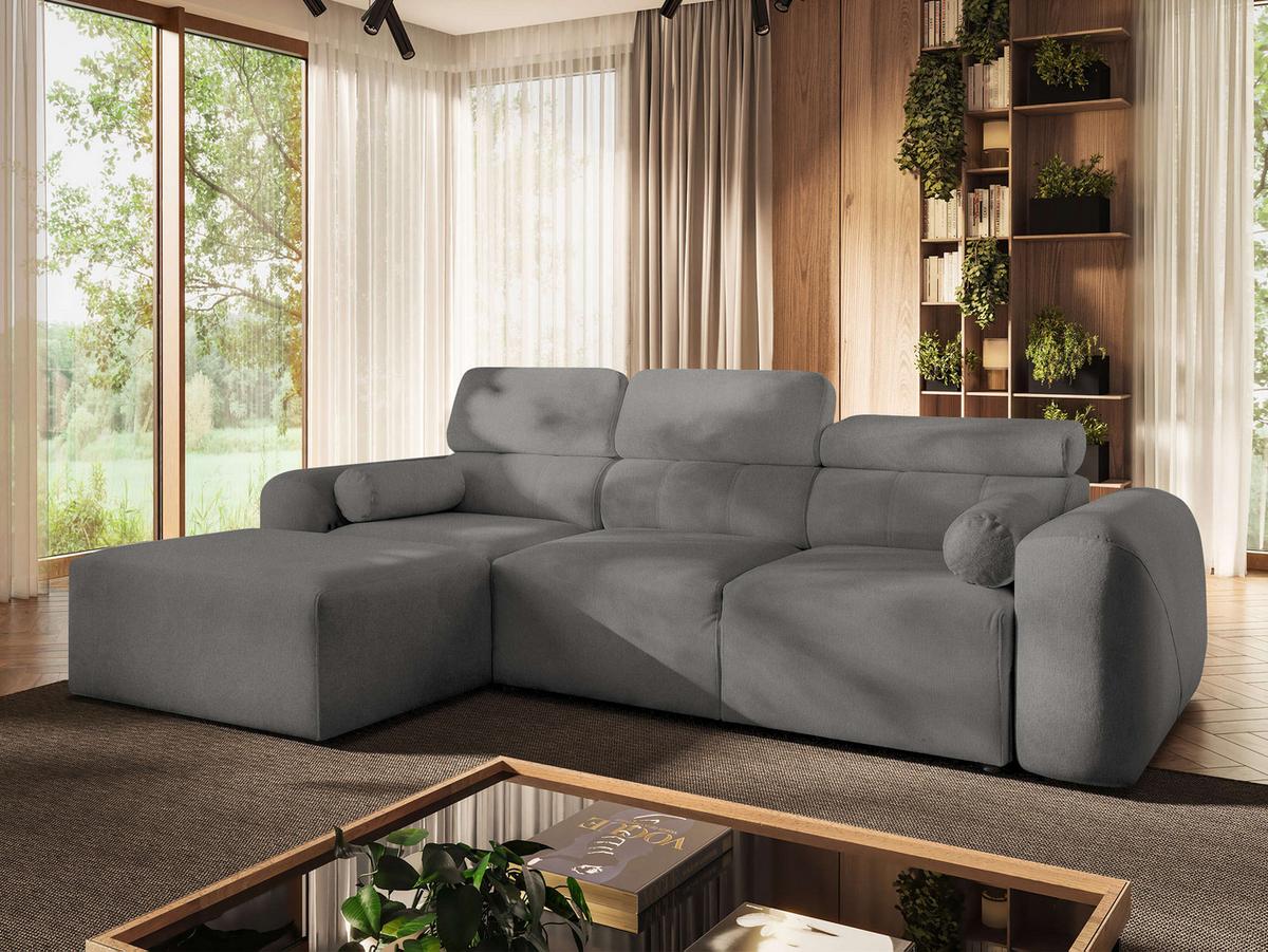 ECKSCHLAFSOFA Volare I, Seite: Links - Dunkelgrau, Holz/Textil (269/182cm) - MIRJAN24
