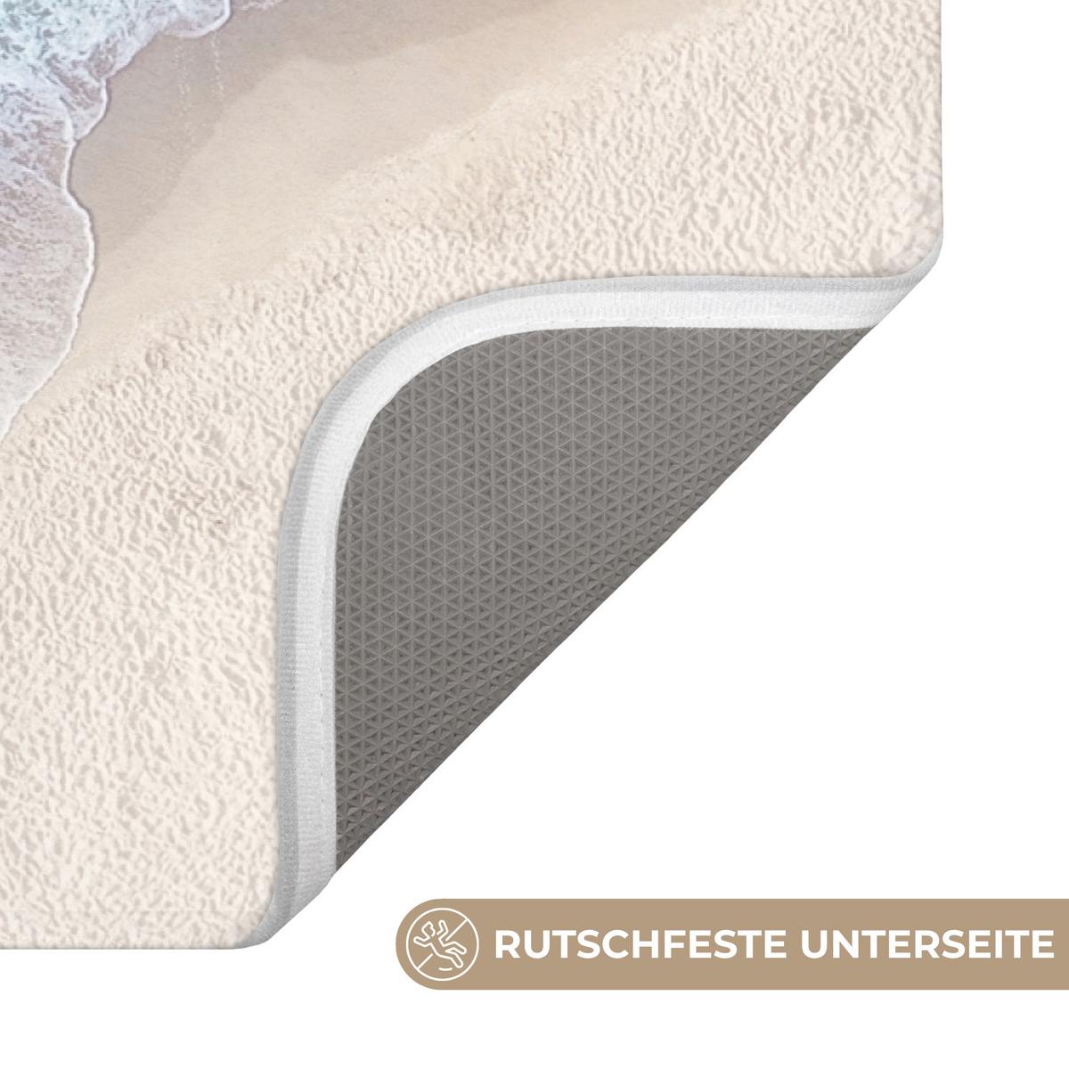 BADEMATTE Strand - Meer - Natur - Sommer 60x40 cm - Türkis, Textil (60/40cm) - OnlyWow