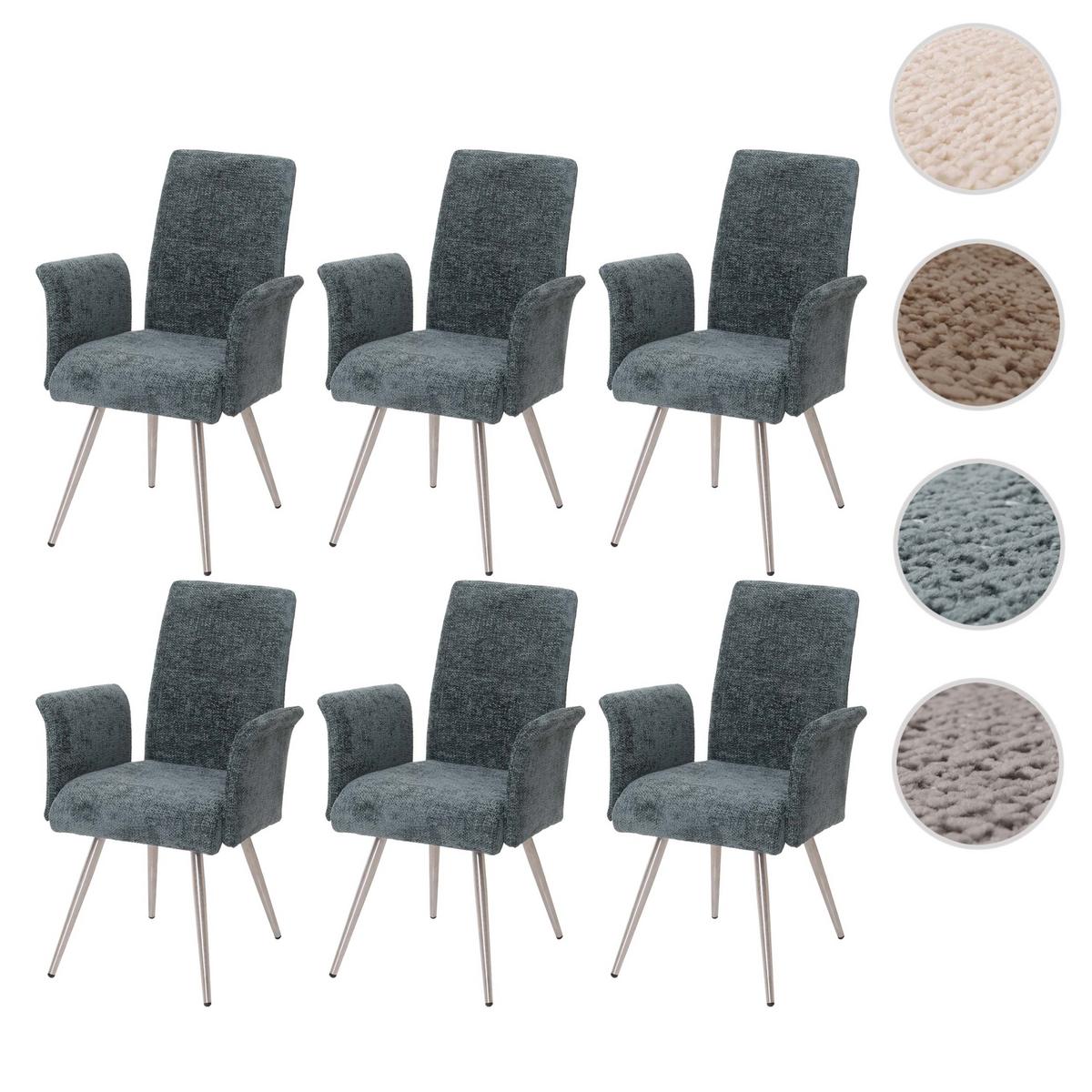 ESSZIMMERSTUHL Blau, Grün 2er-Set - Blau/Grün, Textil (64/98/58cm) - MCW