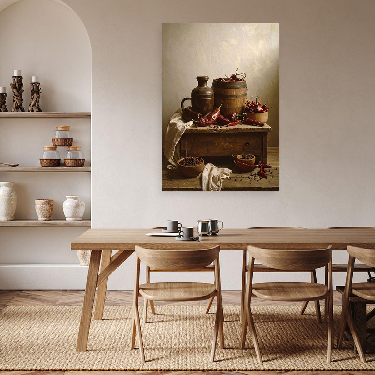 LEINWANDBILD Essen & Trinken 40x60cm - Braun, Textil (40/60cm) - Feeby