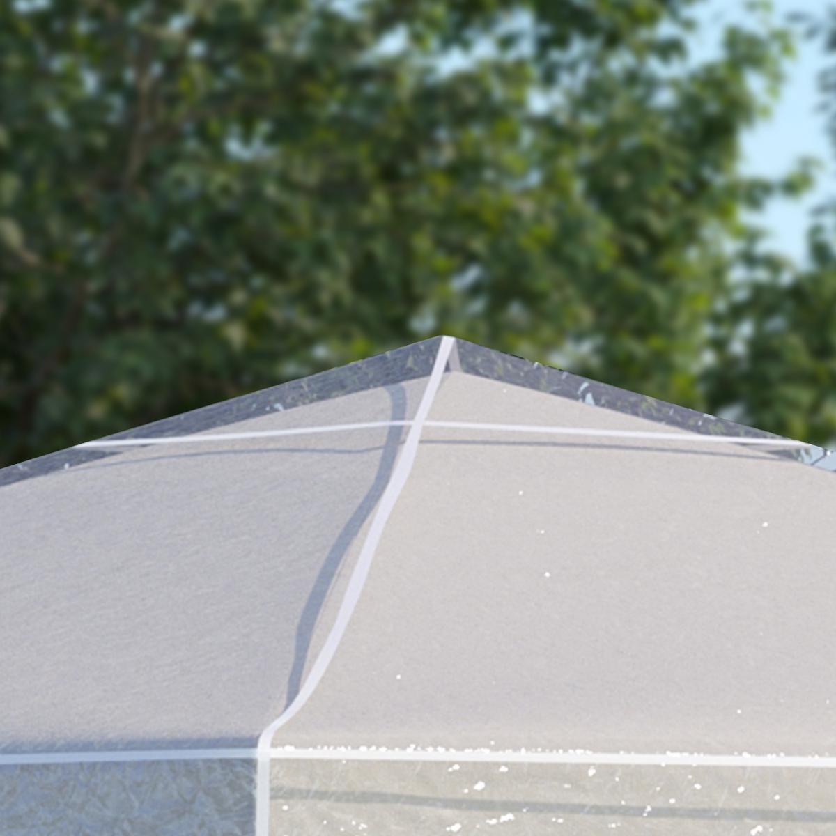 ABDECKUNG für Pavillon Kunststoff Transparent - Transparent, Kunststoff (300/80/300cm) - Outsunny