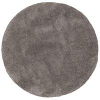 LUXUS SUPER HOCHFLOR SHAGGY TEPPICH LUCA RUND - Anthrazit, Textil (200/200cm) - Pergamon